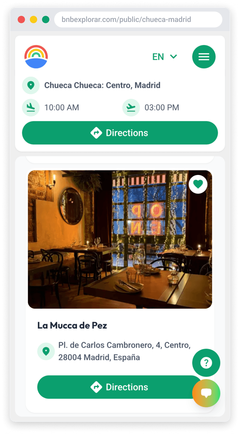 Featured restaurant and leisure recommendations near the accommodation